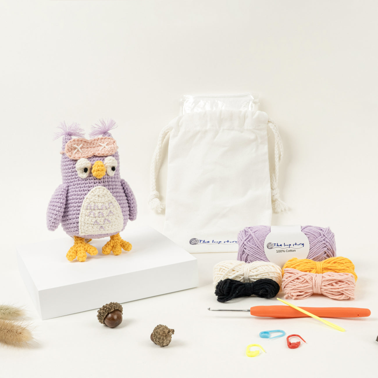 Crochet Kit - Sleepy Owl