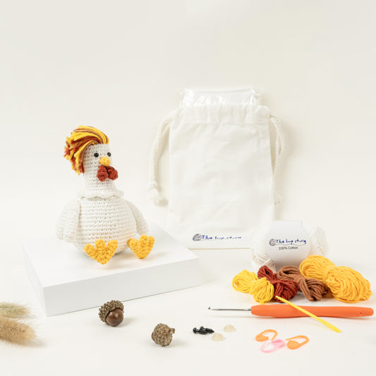 Häkelset – Wildhaariges Huhn